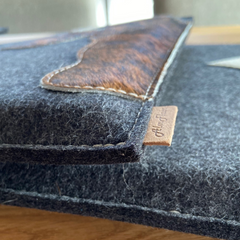 Sitzkissen eckig " Franzl ", Stuhlkissen Landhaus, Filzkissen