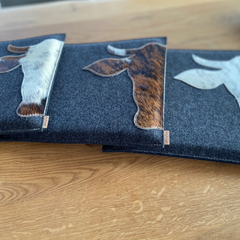 Sitzkissen eckig " Franzl ", Stuhlkissen Landhaus, Filzkissen