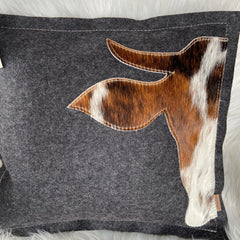 Kuhfell Kissen " Franzl " 42 x 42 cm