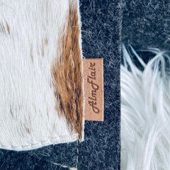 Kuhfell Kissen " Franzl " 42 x 42 cm