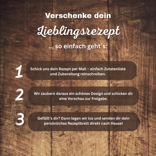 Rezeptbrett - Dein Wunschrezept