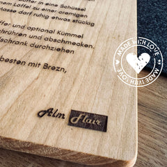 Rezeptbrett - Odenwälder Kochkäse