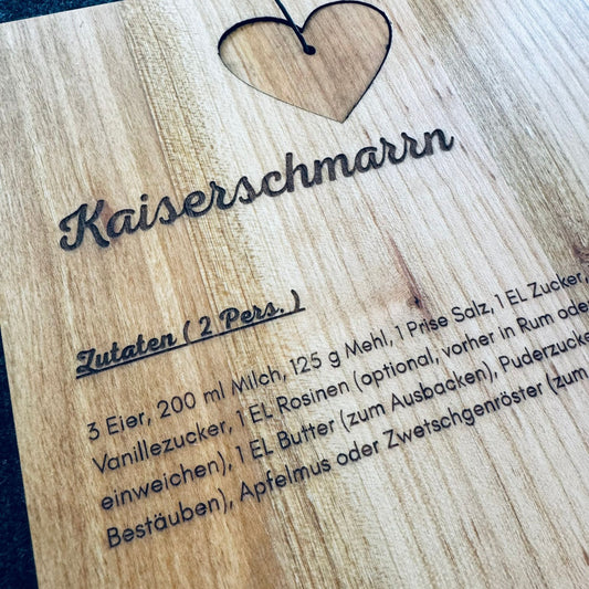 Rezeptbrett - Kaiserschmarrn